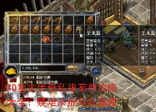 3D复古传奇私服至尊攻略大全:疑难杂症尽在掌握 3D复古传奇私服至尊攻略大全:疑难杂症尽在掌握