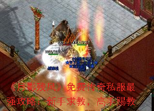 《月影残风》免费传奇私服最强攻略:新手求教,高手赐教 《月影残风》免费传奇私服最强攻略:新手求教,高手赐教