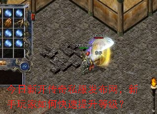 今日新开传奇私服发布网,新手玩家如何快速提升等级? 今日新开传奇私服发布网,新手玩家如何快速提升等级?