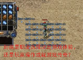 到底是职业选择决定游戏体验,还是玩家操作成就游戏传奇? 到底是职业选择决定游戏体验,还是玩家操作成就游戏传奇?