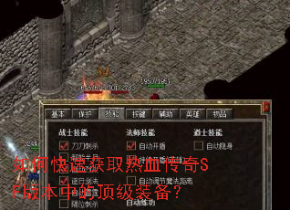 ��ο��ٻ�ȡ��Ѫ����SF�汾�еĶ���װ����