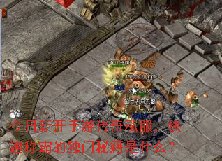 今日新开手游传奇私服,快速称霸的独门秘籍是什么? 今日新开手游传奇私服,快速称霸的独门秘籍是什么?