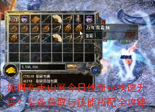 如何在天山网今日传奇中快速升级?装备获取与技能搭配全攻略 如何在天山网今日传奇中快速升级?装备获取与技能搭配全攻略