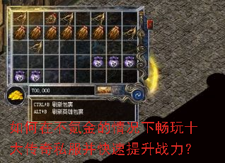 如何在不氪金的情况下畅玩十大传奇私服并快速提升战力? 如何在不氪金的情况下畅玩十大传奇私服并快速提升战力?