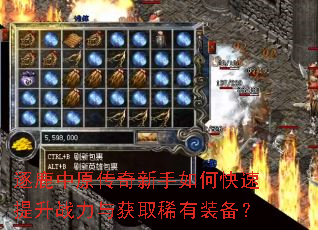 逐鹿中原传奇新手如何快速提升战力与获取稀有装备? 逐鹿中原传奇新手如何快速提升战力与获取稀有装备?