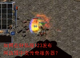 如何在好私服123发布网选择中变传奇服务器? 如何在好私服123发布网选择中变传奇服务器?