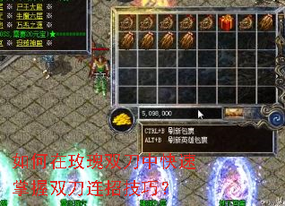如何在玫瑰双刀中快速掌握双刀连招技巧? 如何在玫瑰双刀中快速掌握双刀连招技巧?