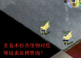 圣言术秒杀怪物对应等级表如何查询? 圣言术秒杀怪物对应等级表如何查询?