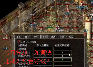 传奇私服中如何快速提升角色等级? 传奇私服中如何快速提升角色等级?